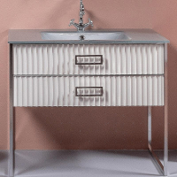 Тумба под раковину Boheme Armadi Art Monaco 100 866-100-WCR Белый глянец Хром, купить, цена, заказать, магазин, доставка, скидка, промокод, купить, цена, заказать, магазин, доставка, скидка, промокод