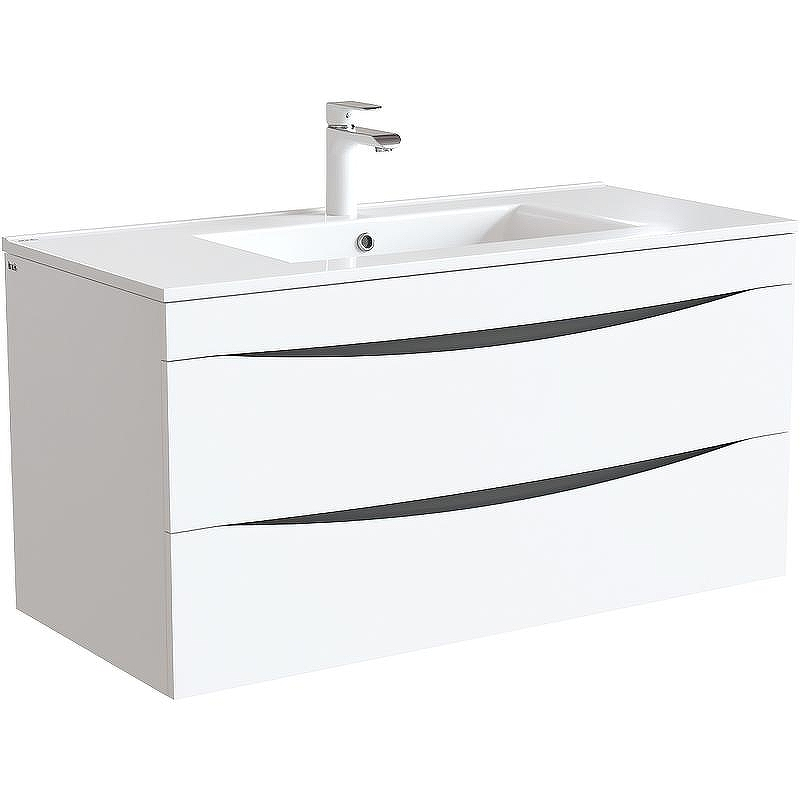 Тумба под раковину Iddis Cloud 100 CLO10W1i95 подвесная Белый, купить, цена, заказать, магазин, доставка, скидка, промокод, купить, цена, заказать, магазин, доставка, скидка, промокод