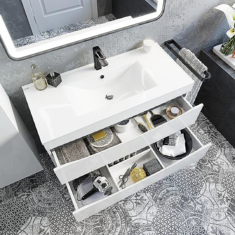 Тумба под раковину Iddis Cloud 100 CLO10W1i95 подвесная Белый, купить, цена, заказать, магазин, доставка, скидка, промокод, купить, цена, заказать, магазин, доставка, скидка, промокод