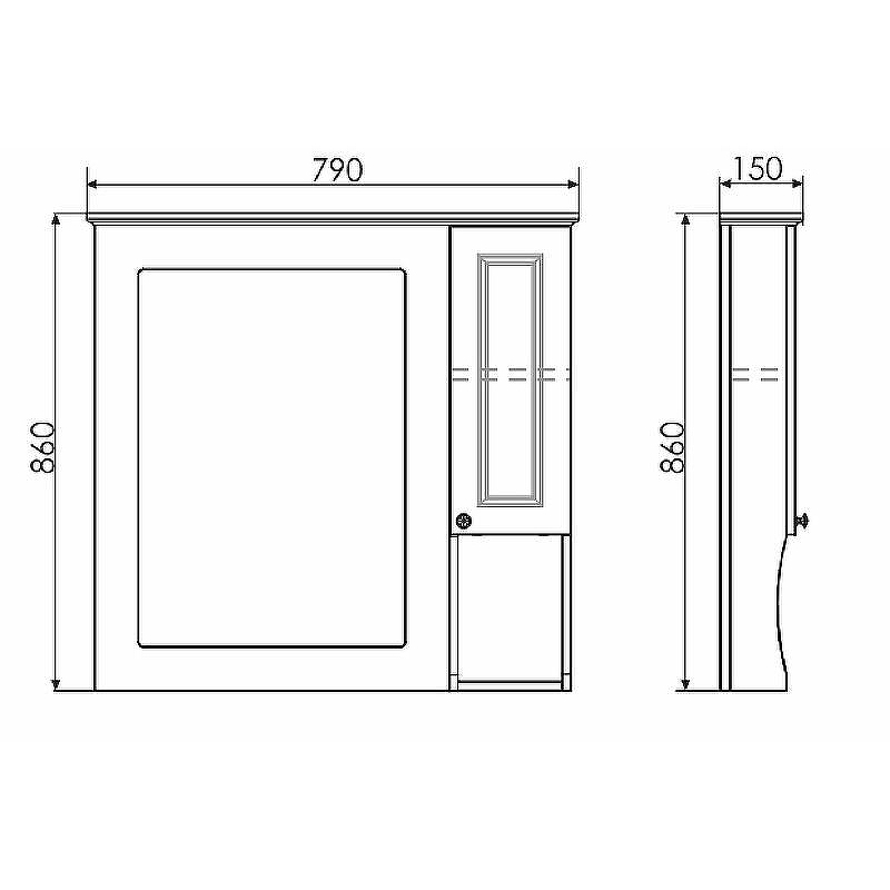 Зеркальный шкаф Comforty Палермо 80 00004139246 Белый глянец, купить, цена, заказать, магазин, доставка, скидка, промокод, купить, цена, заказать, магазин, доставка, скидка, промокод