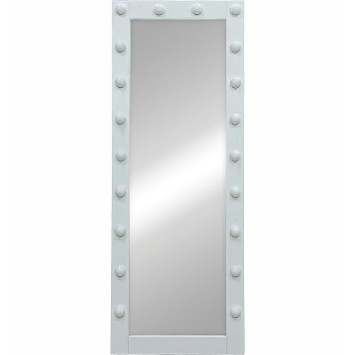 Зеркало Континент 600х1750 ЗГП42 гримерное с подсветкой Белое с механическим выключателем