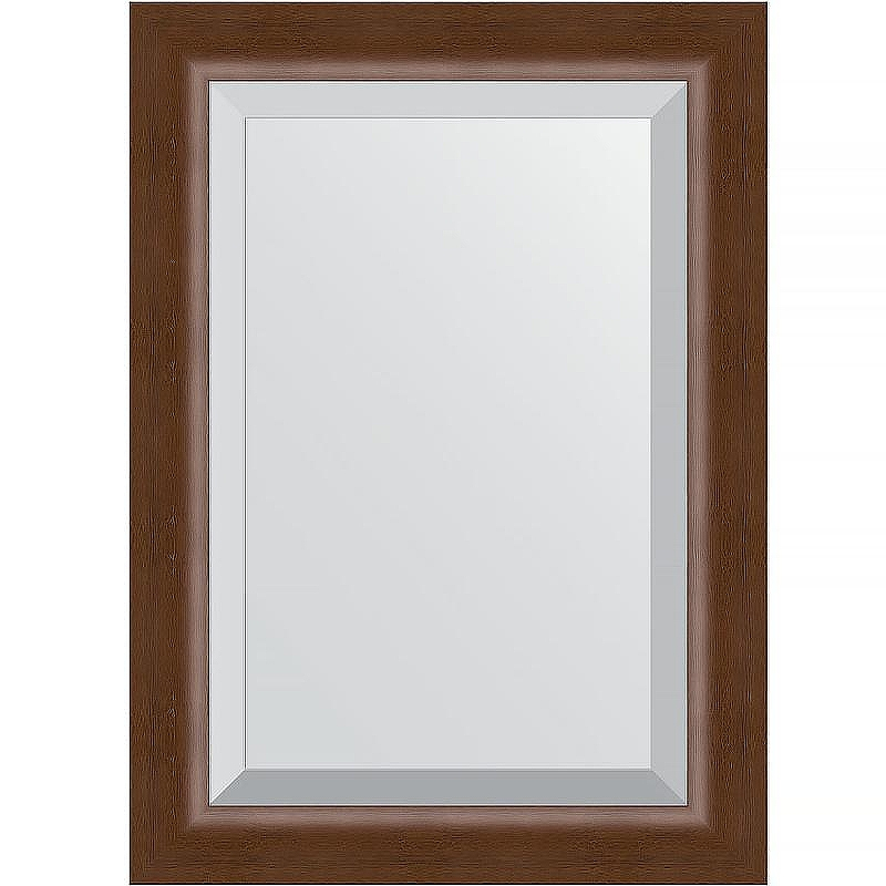 Зеркало Evoform Exclusive 72х52 BY 1127 с фацетом в багетной раме - Орех 65, купить, цена, заказать, магазин, доставка, скидка, промокод, купить, цена, заказать, магазин, доставка, скидка, промокод