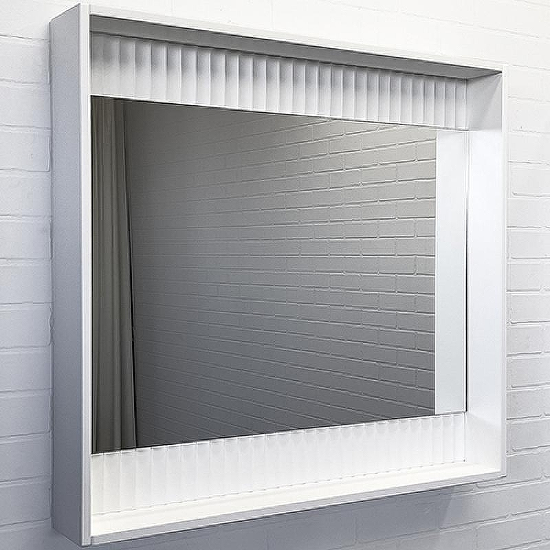 Зеркало Comforty Марсель 90 00-00013685 с подсветкой Белое матовое с бесконтактным выключателем, купить, цена, заказать, магазин, доставка, скидка, промокод, купить, цена, заказать, магазин, доставка, скидка, промокод