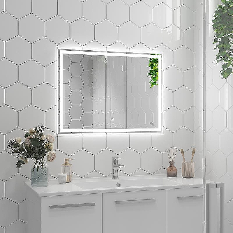 Зеркало Reflexion Pretty 800x600 RF5121PR с подсветкой с сенсорным выключателем и диммером, купить, цена, заказать, магазин, доставка, скидка, промокод, купить, цена, заказать, магазин, доставка, скидка, промокод