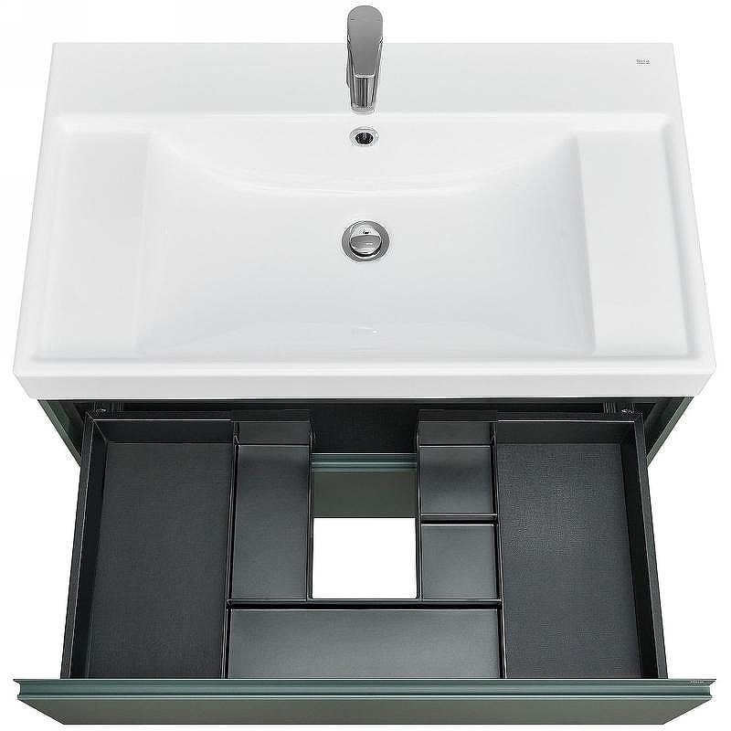 Тумба под раковину Roca Ona 80 A857630513 подвесная Зеленая матовая, купить, цена, заказать, магазин, доставка, скидка, промокод, купить, цена, заказать, магазин, доставка, скидка, промокод