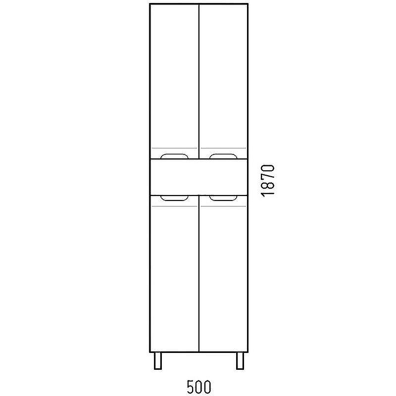 Шкаф пенал Corozo Лея 50 Z1 SD-00000001 Белый, купить, цена, заказать, магазин, доставка, скидка, промокод, купить, цена, заказать, магазин, доставка, скидка, промокод