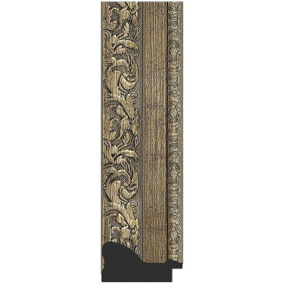 Зеркало Evoform Exclusive 115х55 BY 3489 с фацетом в багетной раме - Виньетка античная латунь 85