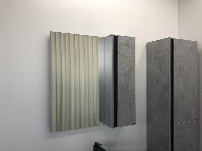 Зеркало со шкафом Comforty Эдинбург 75 00004149063 Бетон светлый