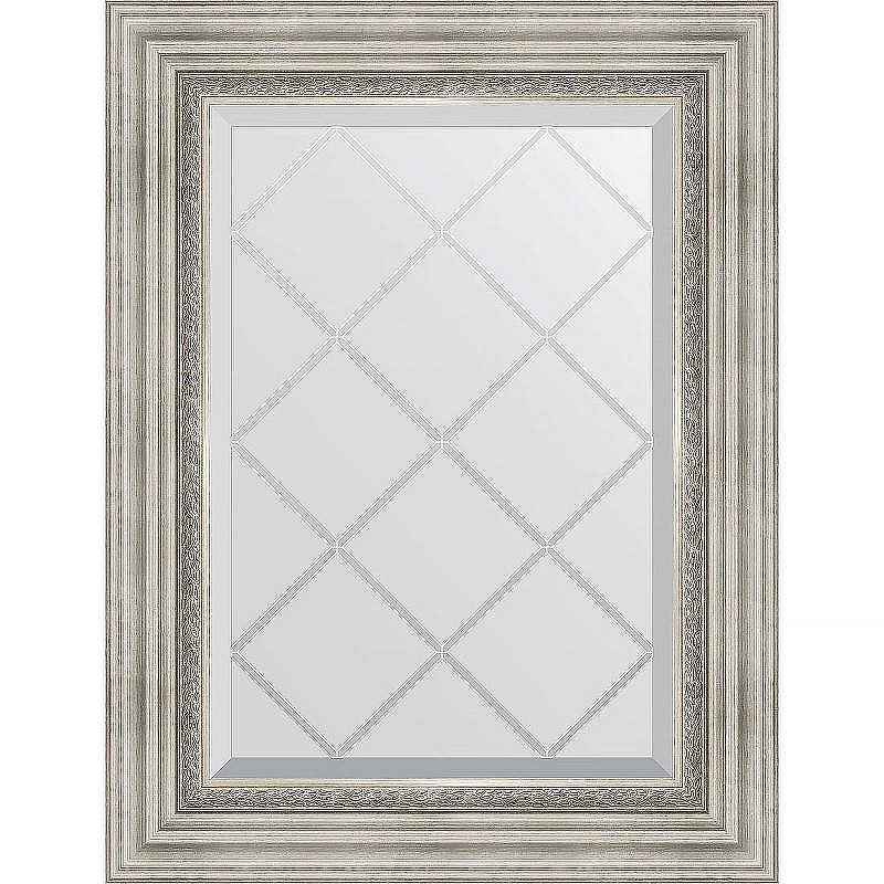 Зеркало Evoform Exclusive-G 74х56 BY 4018 с гравировкой в багетной раме - Римское серебро 88, купить, цена, заказать, магазин, доставка, скидка, промокод, купить, цена, заказать, магазин, доставка, скидка, промокод