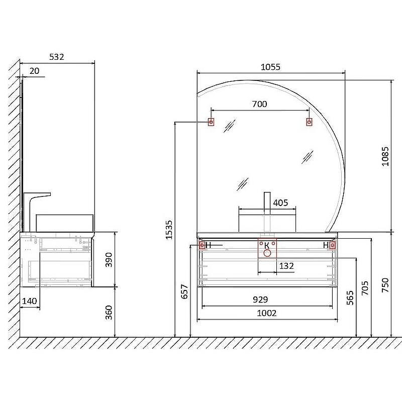 Тумба под раковину Jorno Solis New 100 SolN.01.100/P/W/JR подвесная Белая, купить, цена, заказать, магазин, доставка, скидка, промокод, купить, цена, заказать, магазин, доставка, скидка, промокод