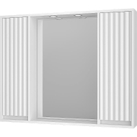 Зеркало со шкафом Brevita Balaton 100 BAL-04100-01-011 с подсветкой Белое матовое, купить, цена, заказать, магазин, доставка, скидка, промокод, купить, цена, заказать, магазин, доставка, скидка, промокод