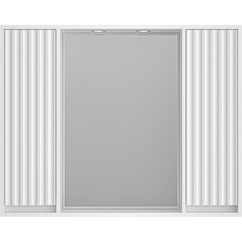 Зеркало со шкафом Brevita Balaton 100 BAL-04100-01-011 с подсветкой Белое матовое, купить, цена, заказать, магазин, доставка, скидка, промокод, купить, цена, заказать, магазин, доставка, скидка, промокод