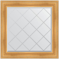 Зеркало Evoform Exclusive-G 89х89 BY 4331 с гравировкой в багетной раме - Травленое золото 99, купить, цена, заказать, магазин, доставка, скидка, промокод, купить, цена, заказать, магазин, доставка, скидка, промокод