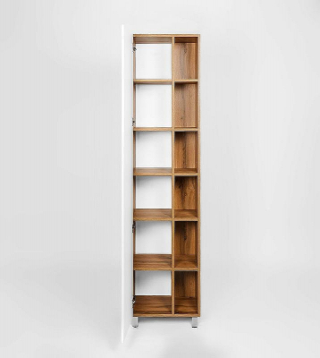 Шкаф пенал VIANT Бостон 45 VBOS450-PEN Белый Дуб Вотан