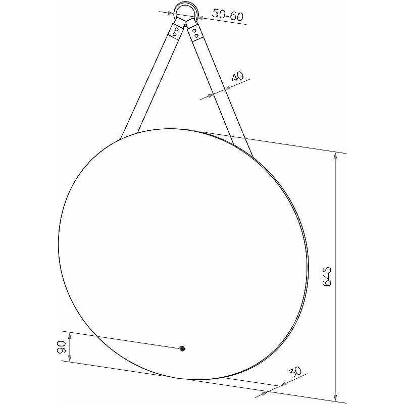 Зеркало Bellezza Жаклин 65 4616410520012 с подсветкой с инфракрасным выключателем, купить, цена, заказать, магазин, доставка, скидка, промокод, купить, цена, заказать, магазин, доставка, скидка, промокод