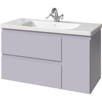 Тумба под раковину Caprigo Forte 100 36115R-SF028 подвесная Серая матовая, купить, цена, заказать, магазин, доставка, скидка, промокод, купить, цена, заказать, магазин, доставка, скидка, промокод