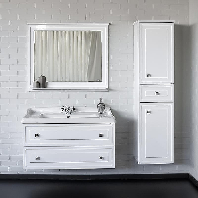 Зеркало Comforty Феррара 100 00004147993 Белый глянец, купить, цена, заказать, магазин, доставка, скидка, промокод, купить, цена, заказать, магазин, доставка, скидка, промокод