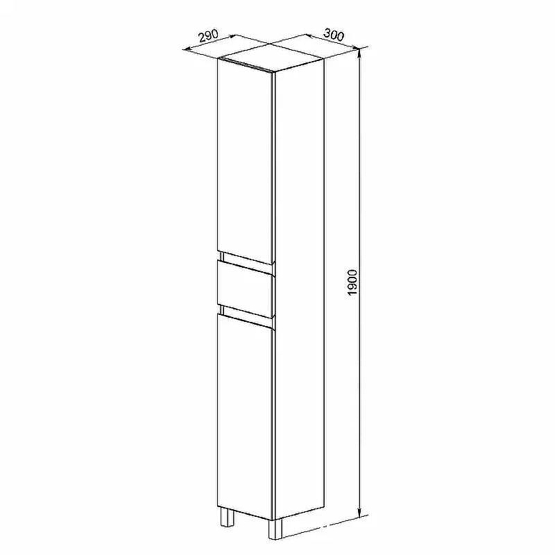 Шкаф пенал Orange Lyon 30 PLY 30-02KR с бельевой корзиной Белый, купить, цена, заказать, магазин, доставка, скидка, промокод, купить, цена, заказать, магазин, доставка, скидка, промокод