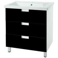 Тумба под раковину Bellezza Пегас 80 4630413140046 Черная, купить, цена, заказать, магазин, доставка, скидка, промокод, купить, цена, заказать, магазин, доставка, скидка, промокод