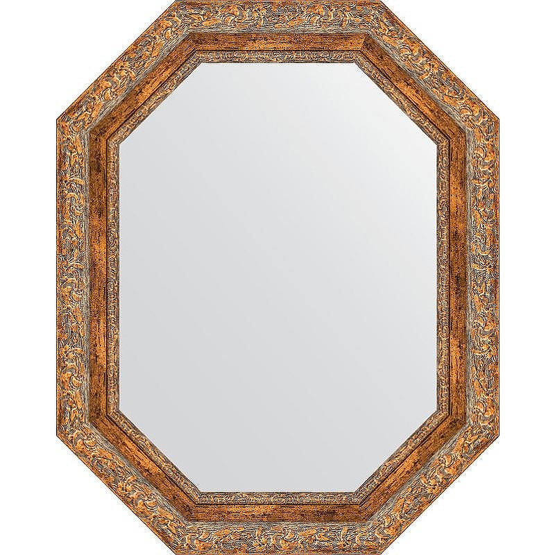 Зеркало Evoform Octagon 60x75 BY 7154 в багетной раме - Виньетка античная бронза 85, купить, цена, заказать, магазин, доставка, скидка, промокод, купить, цена, заказать, магазин, доставка, скидка, промокод
