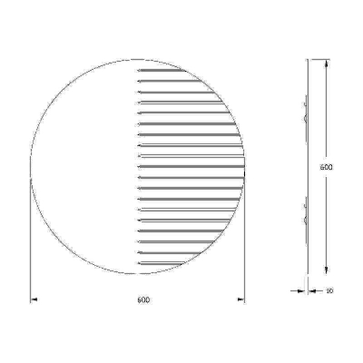 Зеркало Evoform Florentina d60 BY 5011 с гравировкой