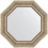 Зеркало Evoform Octagon 62х62 BY 7360 в багетной раме - Серебряный акведук 93, купить, цена, заказать, магазин, доставка, скидка, промокод, купить, цена, заказать, магазин, доставка, скидка, промокод
