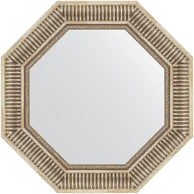 Зеркало Evoform Octagon 62х62 BY 7360 в багетной раме - Серебряный акведук 93