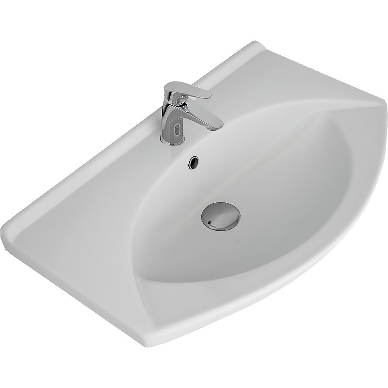 Тумба с раковиной Misty Орхидея 75 СО000006651 с бельевой корзиной Белая, купить, цена, заказать, магазин, доставка, скидка, промокод, купить, цена, заказать, магазин, доставка, скидка, промокод