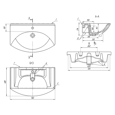 Тумба с раковиной Misty Орхидея 75 СО000006651 с бельевой корзиной Белая