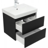 Тумба под раковину Aquanet Вега 2.0 60 337953 подвесная Черная матовая, купить, цена, заказать, магазин, доставка, скидка, промокод, купить, цена, заказать, магазин, доставка, скидка, промокод