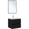 Тумба под раковину Aquanet Вега 2.0 60 337953 подвесная Черная матовая, купить, цена, заказать, магазин, доставка, скидка, промокод, купить, цена, заказать, магазин, доставка, скидка, промокод