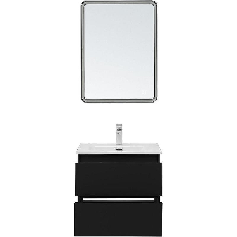 Тумба под раковину Aquanet Вега 2.0 60 337953 подвесная Черная матовая, купить, цена, заказать, магазин, доставка, скидка, промокод, купить, цена, заказать, магазин, доставка, скидка, промокод