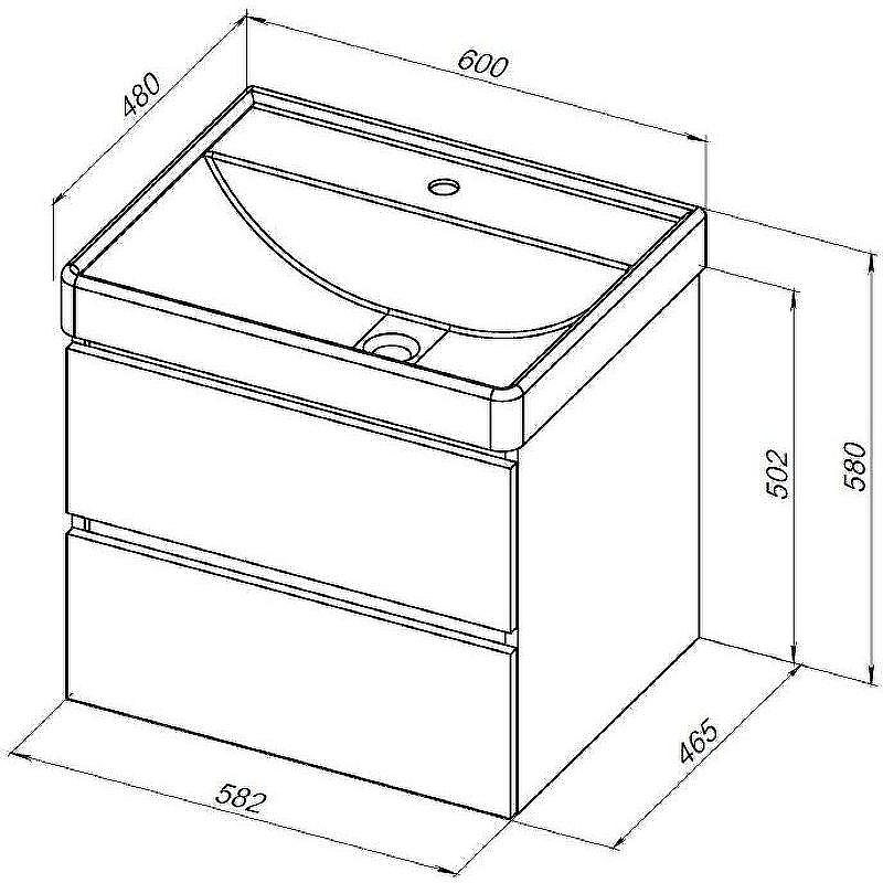 Тумба под раковину Aquanet Вега 2.0 60 337953 подвесная Черная матовая, купить, цена, заказать, магазин, доставка, скидка, промокод, купить, цена, заказать, магазин, доставка, скидка, промокод