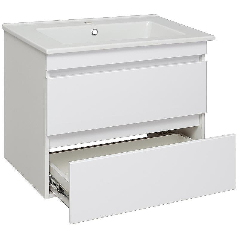 Тумба под раковину Runo Манхэттен 75 00-00001047 Белая, купить, цена, заказать, магазин, доставка, скидка, промокод, купить, цена, заказать, магазин, доставка, скидка, промокод