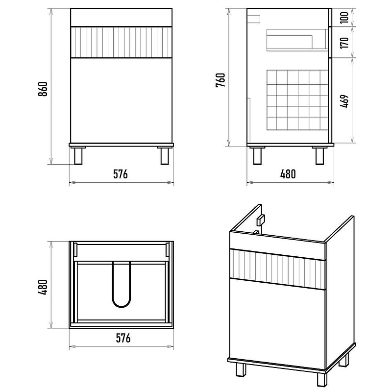 Тумба под раковину Brevita Enfida 120 ENF-07060-011Я с бельевой корзиной Белая матовая, купить, цена, заказать, магазин, доставка, скидка, промокод, купить, цена, заказать, магазин, доставка, скидка, промокод