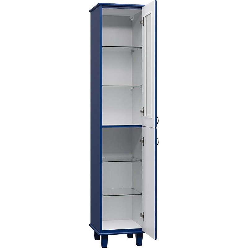 Шкаф пенал Misty Версаль 37 R П-Вер05035-111ВСП Синий матовый, купить, цена, заказать, магазин, доставка, скидка, промокод, купить, цена, заказать, магазин, доставка, скидка, промокод