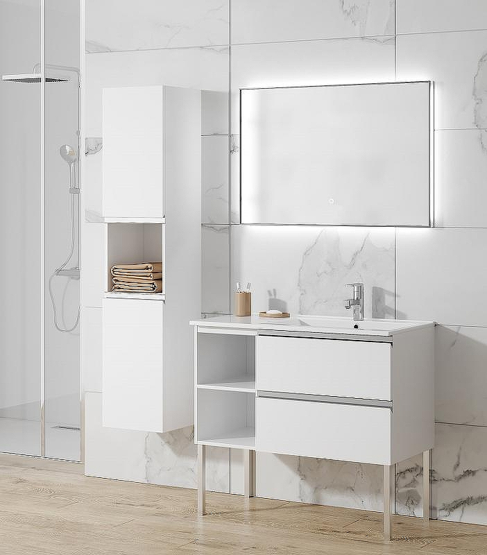 Зеркало SanVit Панорама 100 zpan100 с подсветкой с сенсорным выключателем, купить, цена, заказать, магазин, доставка, скидка, промокод, купить, цена, заказать, магазин, доставка, скидка, промокод