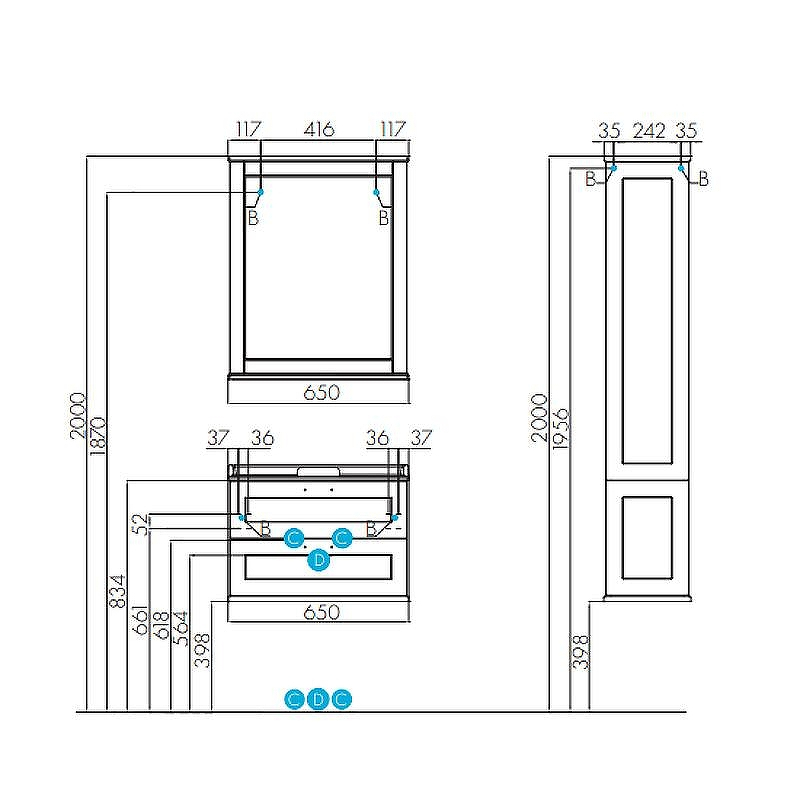 Зеркало Aquaton Леон 65 1A187102LBPS0 Дуб белый, купить, цена, заказать, магазин, доставка, скидка, промокод, купить, цена, заказать, магазин, доставка, скидка, промокод