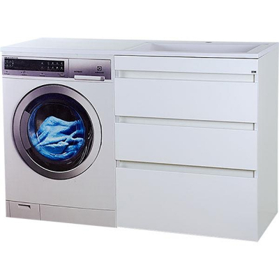 Тумба с раковиной Misty Фостер 130 R УТ000008405 Белая