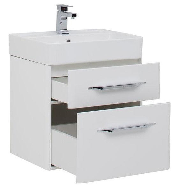 Тумба с раковиной Aquanet Виченца 60 212665 Белая, купить, цена, заказать, магазин, доставка, скидка, промокод, купить, цена, заказать, магазин, доставка, скидка, промокод