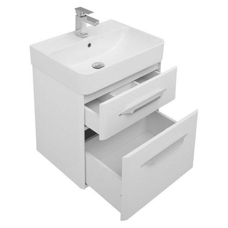 Тумба с раковиной Aquanet Виченца 60 212665 Белая, купить, цена, заказать, магазин, доставка, скидка, промокод, купить, цена, заказать, магазин, доставка, скидка, промокод