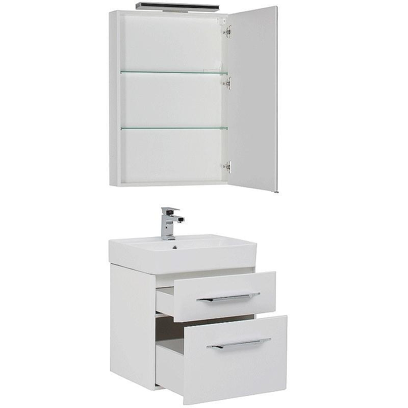 Тумба с раковиной Aquanet Виченца 60 212665 Белая, купить, цена, заказать, магазин, доставка, скидка, промокод, купить, цена, заказать, магазин, доставка, скидка, промокод