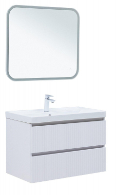Тумба под раковину Logan Reef 80 342224 подвесная цвет Белый матовый