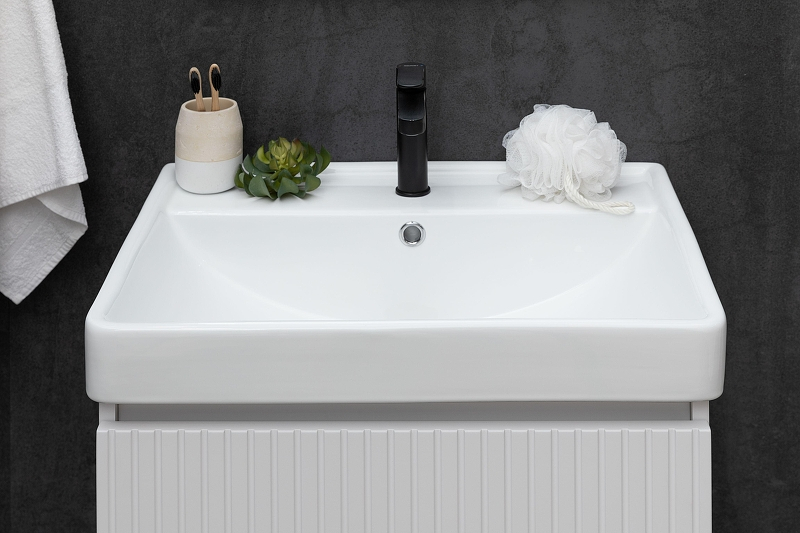 Тумба под раковину Logan Reef 80 342224 подвесная цвет Белый матовый, купить, цена, заказать, магазин, доставка, скидка, промокод, купить, цена, заказать, магазин, доставка, скидка, промокод