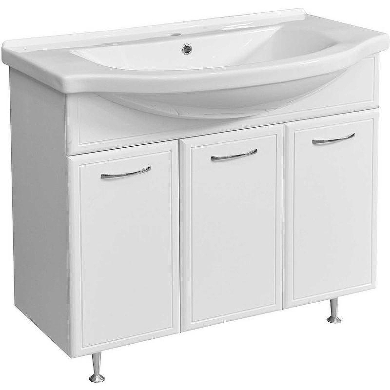 Тумба под раковину Stella Polar Концепт 90 SP-00000134 Белая, купить, цена, заказать, магазин, доставка, скидка, промокод, купить, цена, заказать, магазин, доставка, скидка, промокод