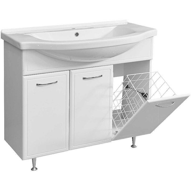 Тумба под раковину Stella Polar Концепт 90 SP-00000134 Белая, купить, цена, заказать, магазин, доставка, скидка, промокод, купить, цена, заказать, магазин, доставка, скидка, промокод