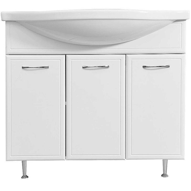 Тумба под раковину Stella Polar Концепт 90 SP-00000134 Белая, купить, цена, заказать, магазин, доставка, скидка, промокод, купить, цена, заказать, магазин, доставка, скидка, промокод