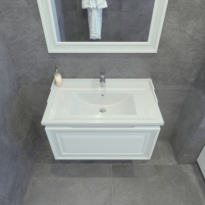 Тумба под раковину Caprigo Ponza 80 13512-В231 подвесная цвет Белый