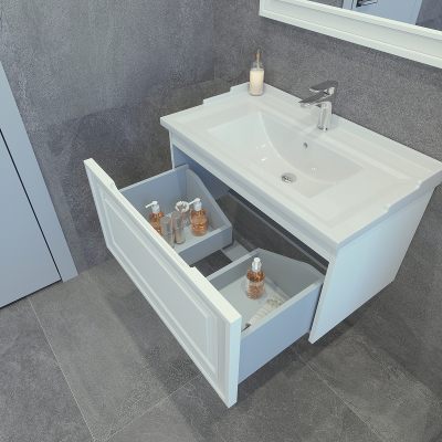 Тумба под раковину Caprigo Ponza 80 13512-В231 подвесная цвет Белый