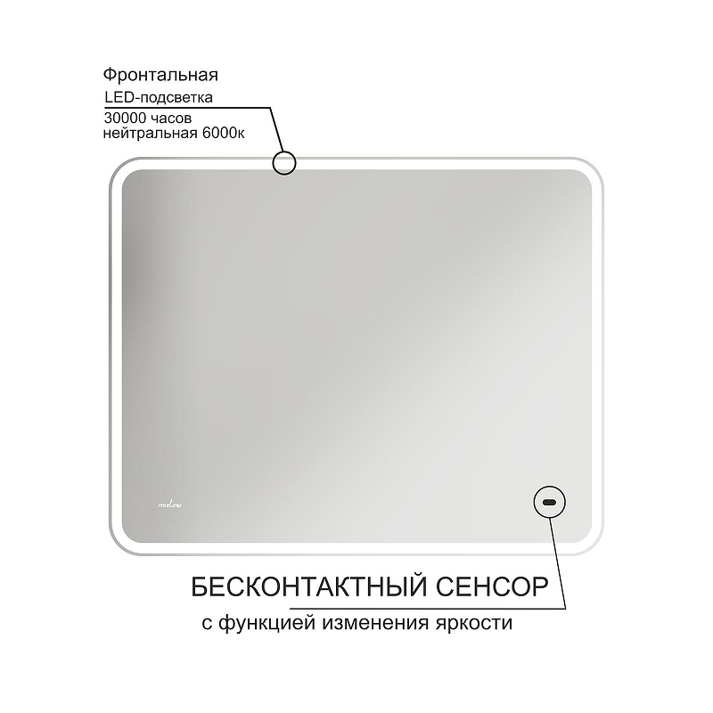Зеркало Mixline Турин 100 555285 с подсветкой с бесконтактным выключателем, купить, цена, заказать, магазин, доставка, скидка, промокод, купить, цена, заказать, магазин, доставка, скидка, промокод